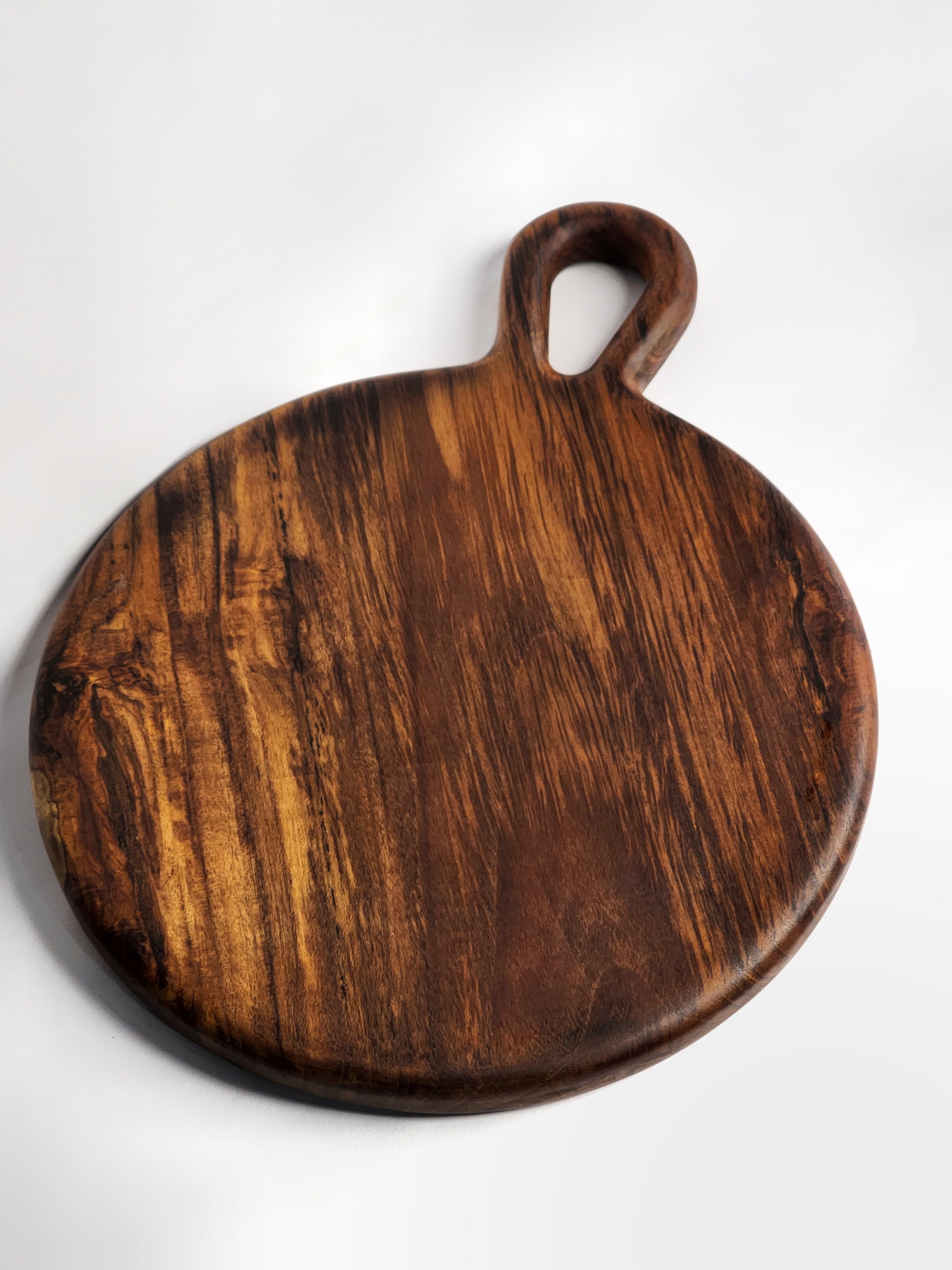 Round Wooden Serving & Cutting Board