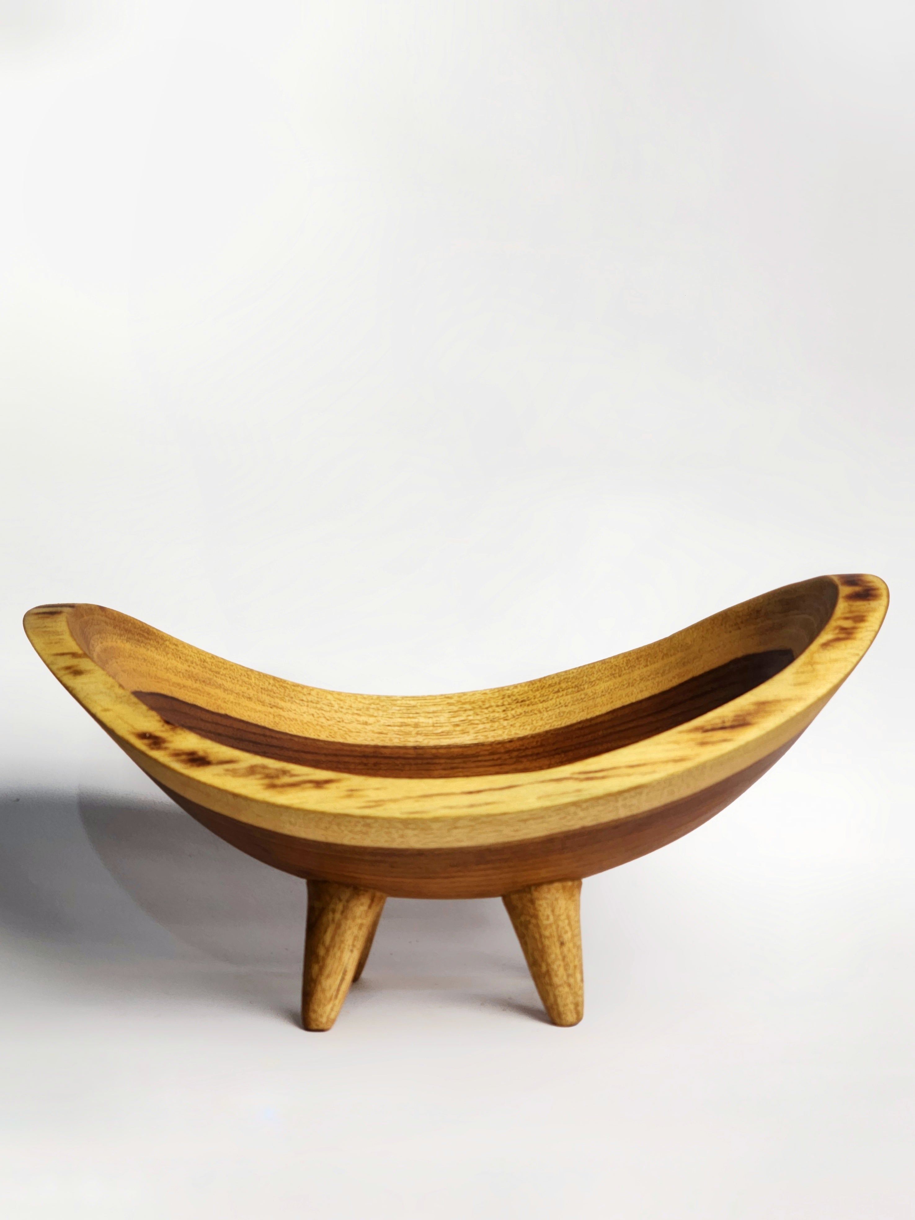 Mini Raised Wooden Fruit Bowl