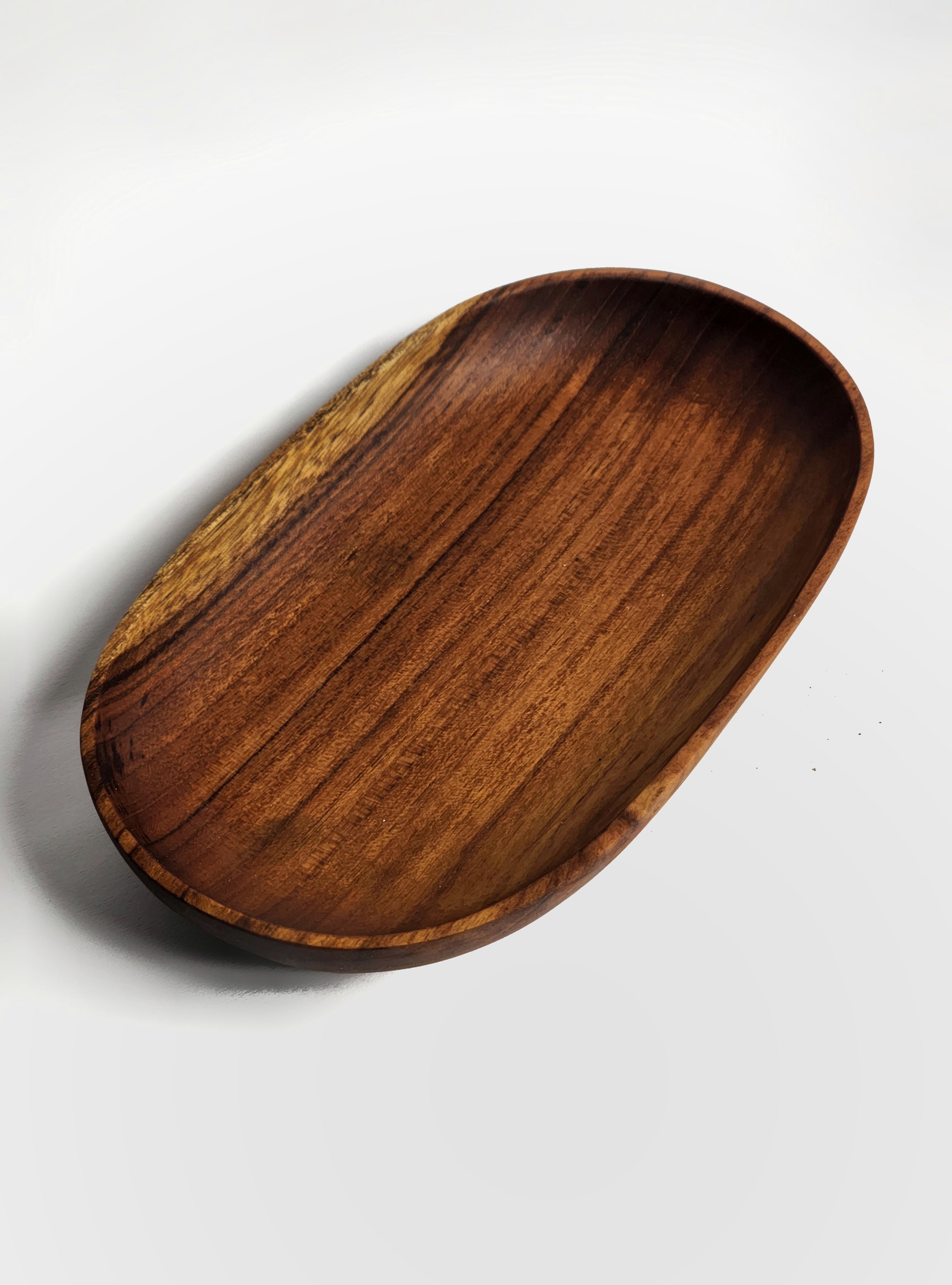 Handcarved Wooden Oval Platter