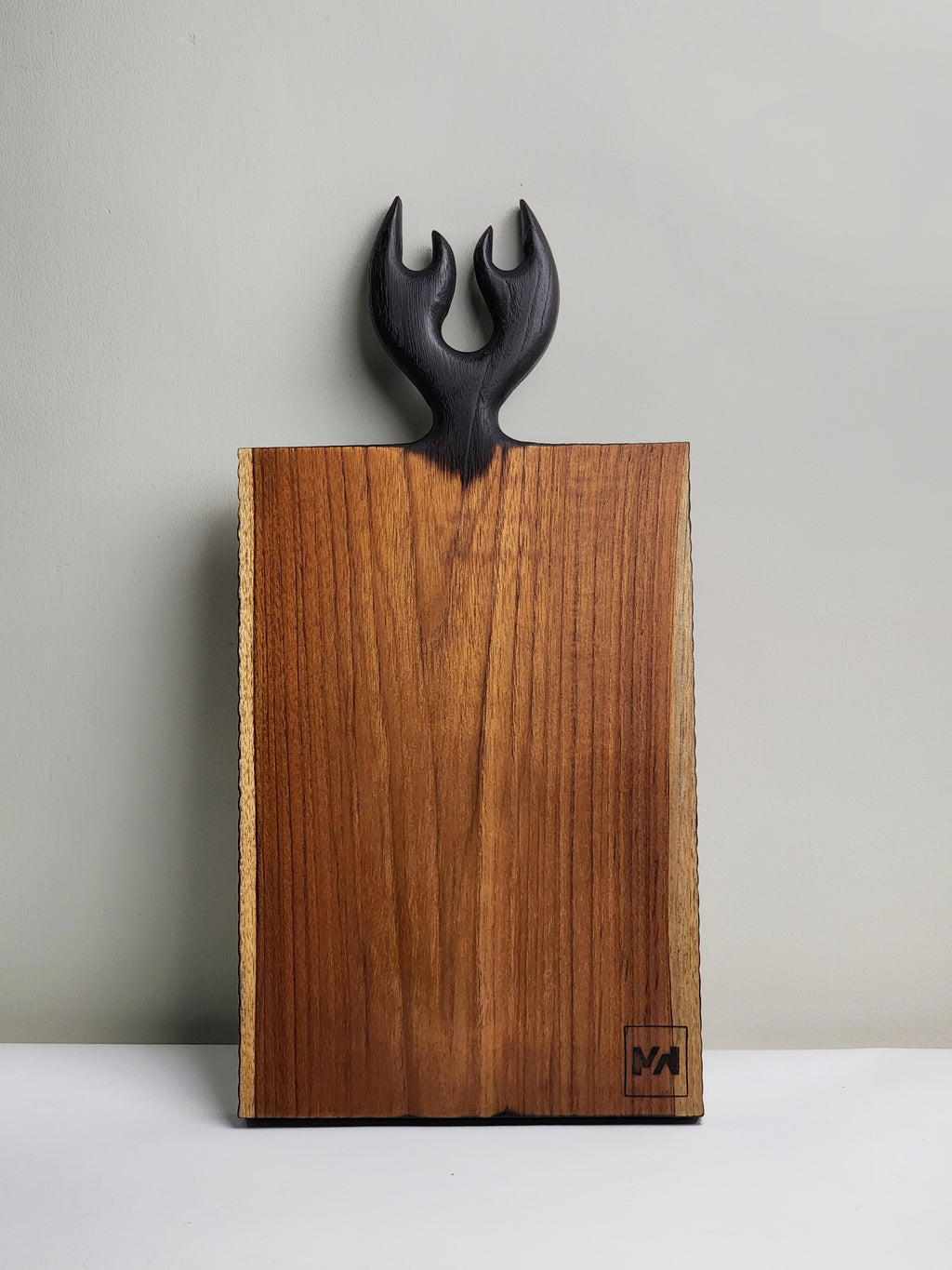 Wooden Antler Serving and Cutting Board