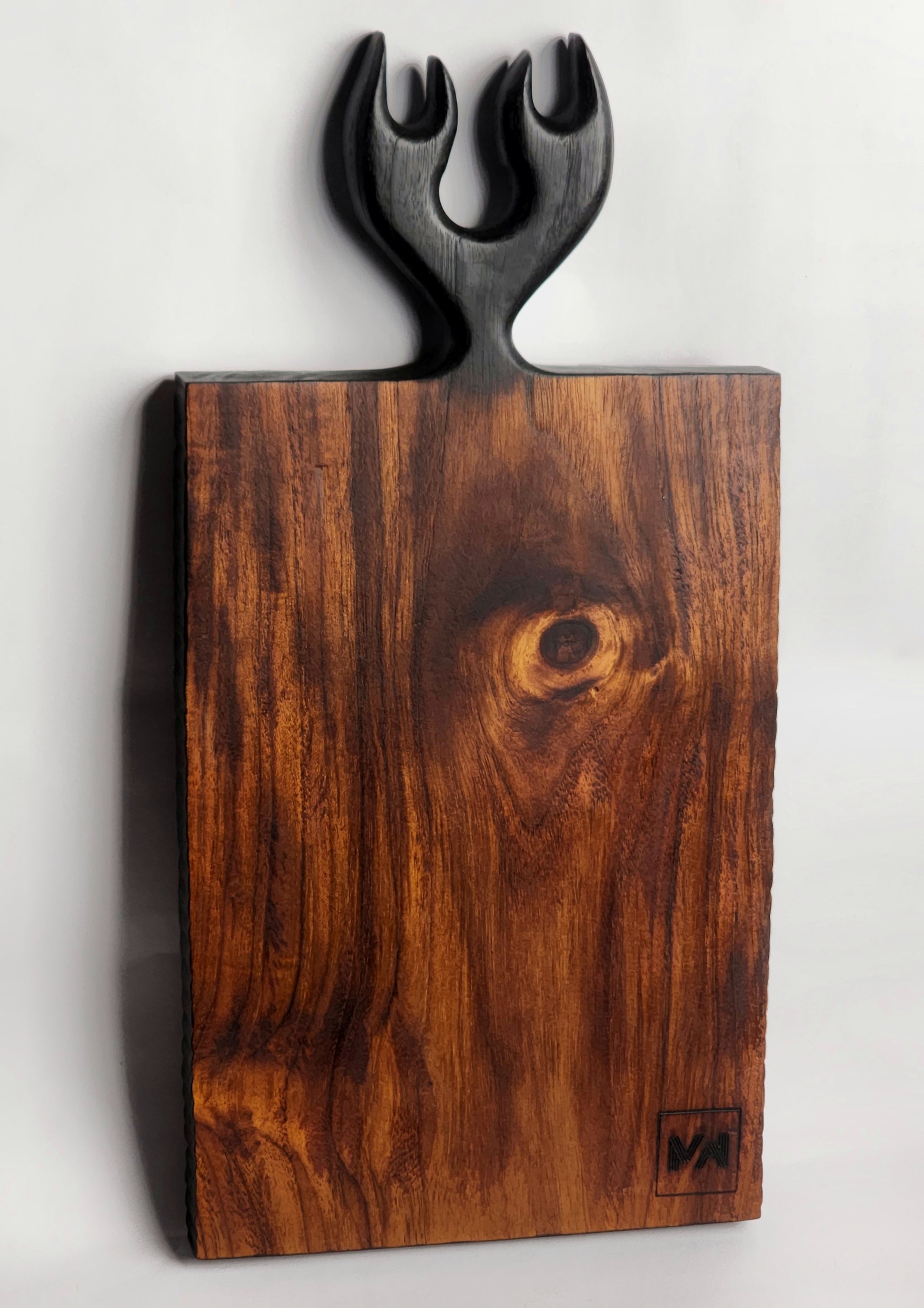 Wooden Antler Serving and Cutting Board