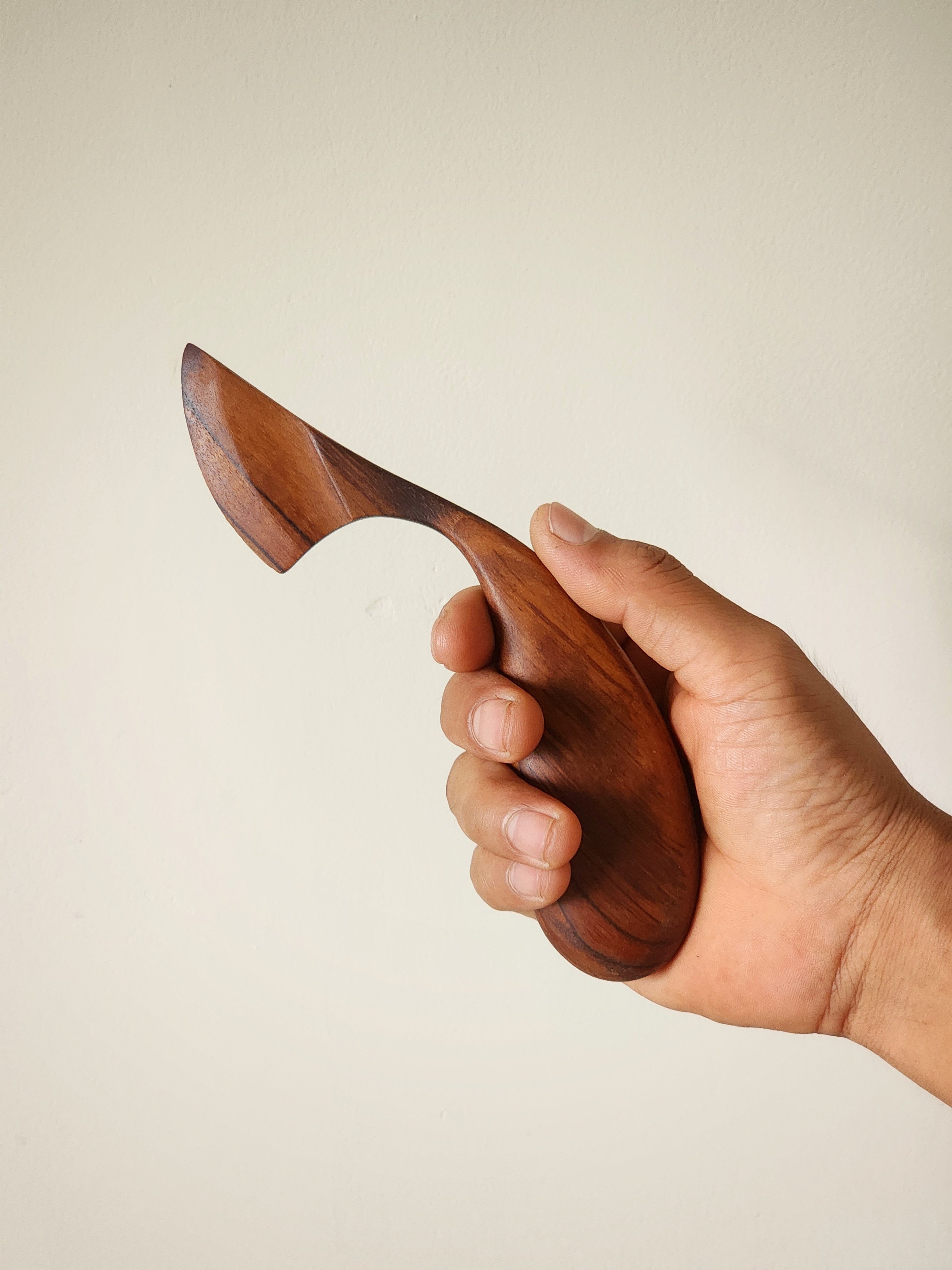 Sculpted Hardwood Butter Knife